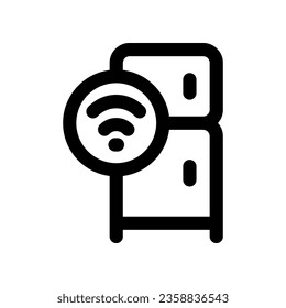 icono del refrigerador. icono vector para tu sitio web, móvil, presentación y diseño de logotipo.