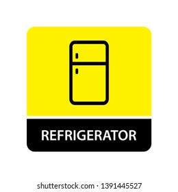 Refrigerator icon for web and mobile