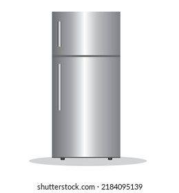 refrigerator isolated on white background.kitchen concept.can be used for many purposes. vector illustration.