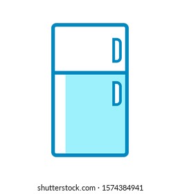 refrigerator - kitchen icon vector design template