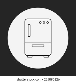 refrigerator line icon
