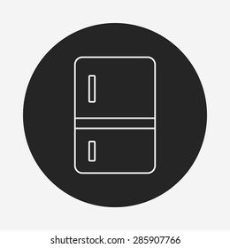 refrigerator line icon