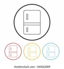 refrigerator line icon