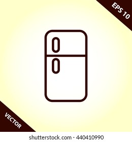 refrigerator line icon