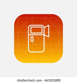 refrigerator line icon
