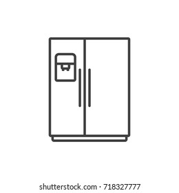 Refrigerator line icon.