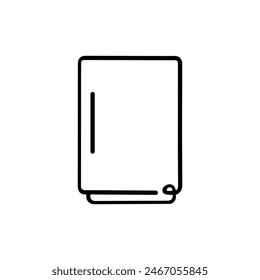 Refrigerator Line Style Icon Design