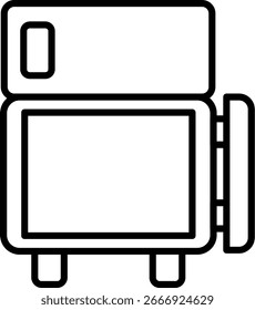 Línea de refrigerador Vector Icon Design