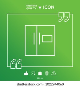 Refrigerator linear icon