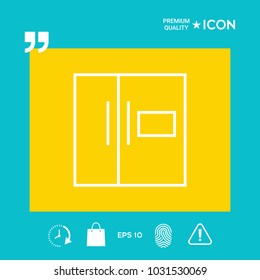 Refrigerator linear icon
