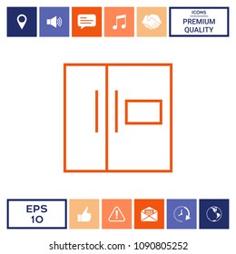 Refrigerator linear icon