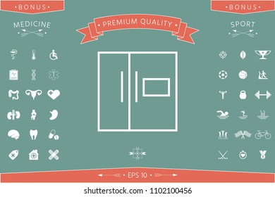 Refrigerator linear icon