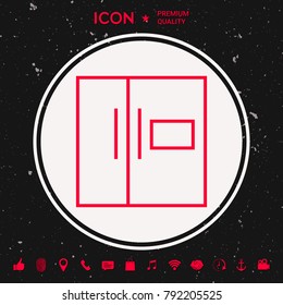 Refrigerator linear icon