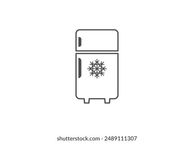 Diseño de logotipo de refrigerador, Plantilla de diseño de Vector