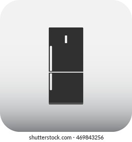 Refrigerator modern sign simple icon on  background