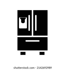 refrigerator new icon vector simple