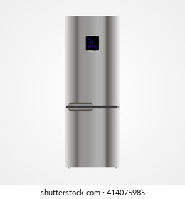 Refrigerator on white background