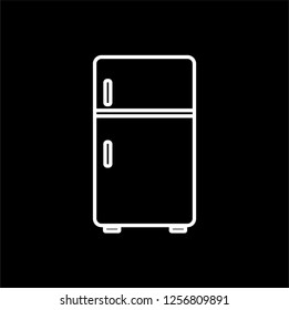 refrigerator outline vector icon