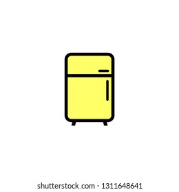 Refrigerator outline vector icon