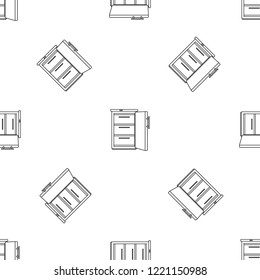 Refrigerator pattern seamless vector repeat geometric for any web design