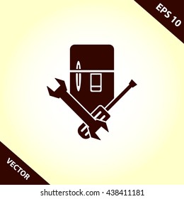 refrigerator repair icon
