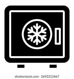 Elemento seguro del icono del refrigerador para el diseño