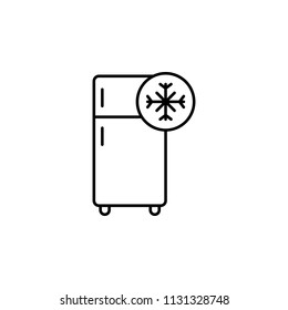 refrigerator sign icon. Element of automation icon for mobile concept and web apps. Thin line refrigerator sign icon can be used for web and mobile. Premium icon