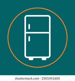 Refrigerator trendy icon competent abstract beautiful vector illustration colorful artwork design.eps
