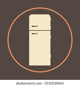 Refrigerador icono de moda respetable Ilustración vectorial abstracta colorida obra de arte hermoso design.eps