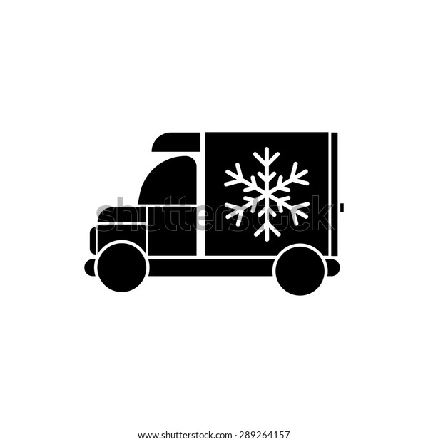 Refrigerator Truck Icon Stock Vector (Royalty Free) 289264157