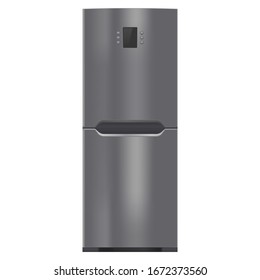 Refrigerator. Vector 3d illustration isolated on white background