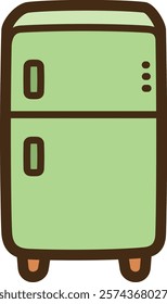 Refrigerator vector doodle illustration and graphic