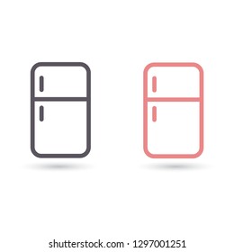 Refrigerator Vector icon