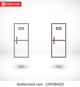 Refrigerator Vector icon