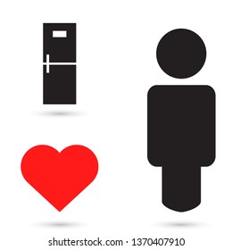 Refrigerator Vector icon