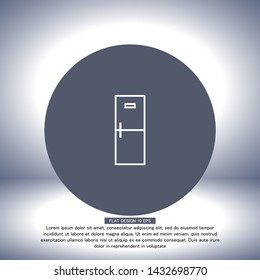 Refrigerator Vector icon 