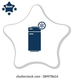 Refrigerator vector icon.