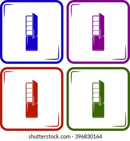 refrigerator vector icon