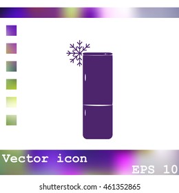 Refrigerator vector icon