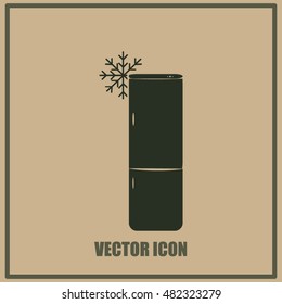 Refrigerator vector icon