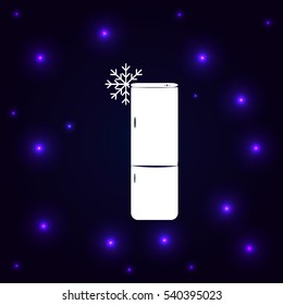 Refrigerator vector icon