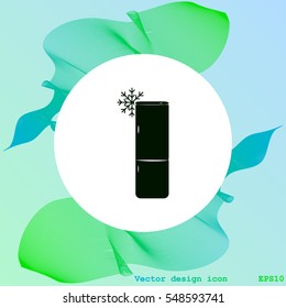 Refrigerator vector icon