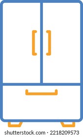 Refrigerator vector icon. Can be used for printing, mobile and web applications.