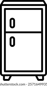 Refrigerator vector icon. Can be used for printing, mobile and web applications.