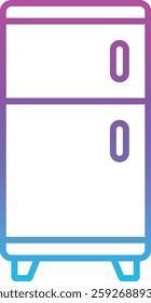Refrigerator vector icon. Can be used for printing, mobile and web applications.
