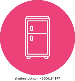 Refrigerator vector icon. Can be used for printing, mobile and web applications.
