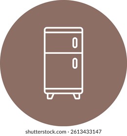 Refrigerator vector icon. Can be used for printing, mobile and web applications.