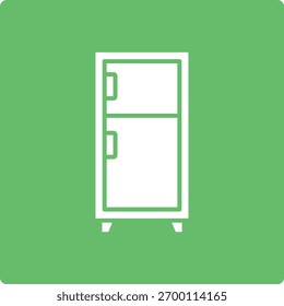 Icono del Vector del refrigerador. Se puede utilizar para aplicaciones de impresión, móviles y de Web.