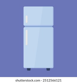 Refrigerator vector icon. fridge freezer vector illustration. fridge icon