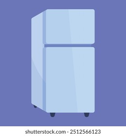 Icono del Vector del refrigerador. Ilustración vectorial del congelador del refrigerador